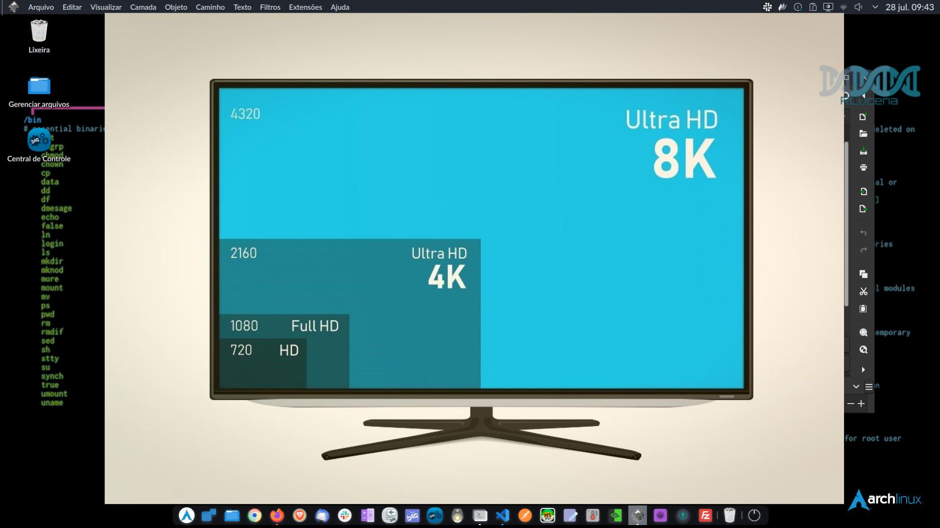 Corrigir resolução do monitor no Linux